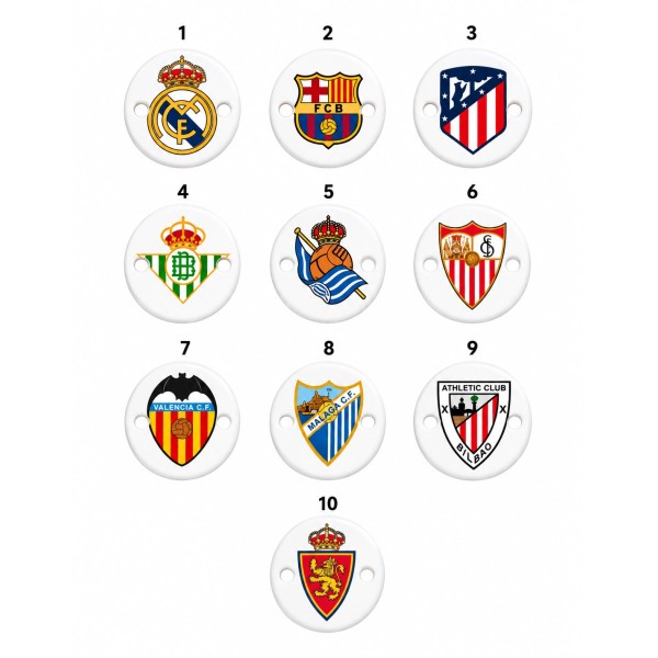 Piezas Rendondas Escudos Fútbol