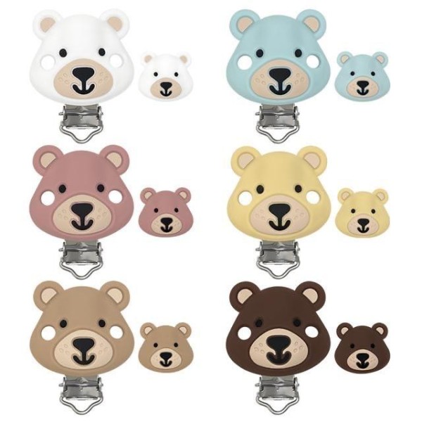 Pack Chupetero + Pieza Cabeza Oso 3D